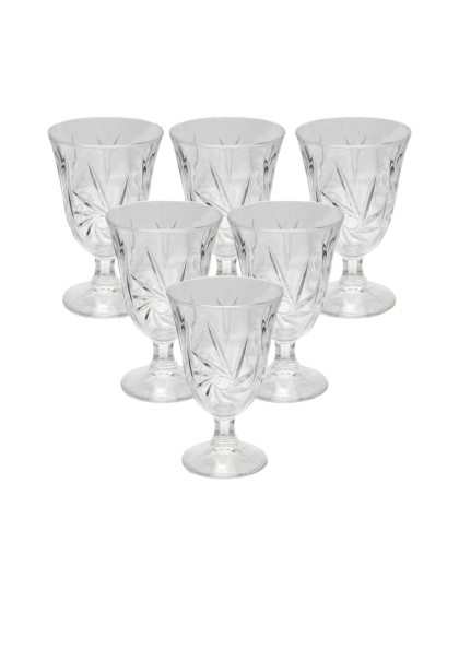 COPA DE VIDRIO LABRADO BRUSELAS 15,5*8CM(14829)